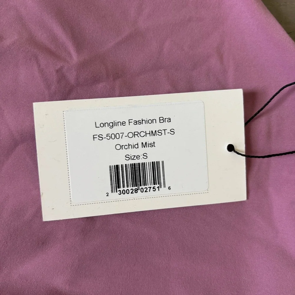 Foray Golf Sport Longline Fashion Bra Size S Pink Purple Orchid Mist Activewear‎